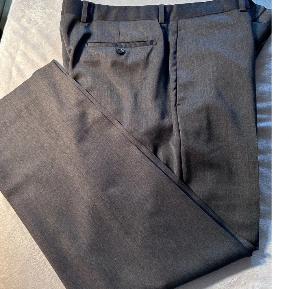 Banana Republic Lanificio F.lli Cerruti Wool Dress Pants 34/30 Charcoal Grey